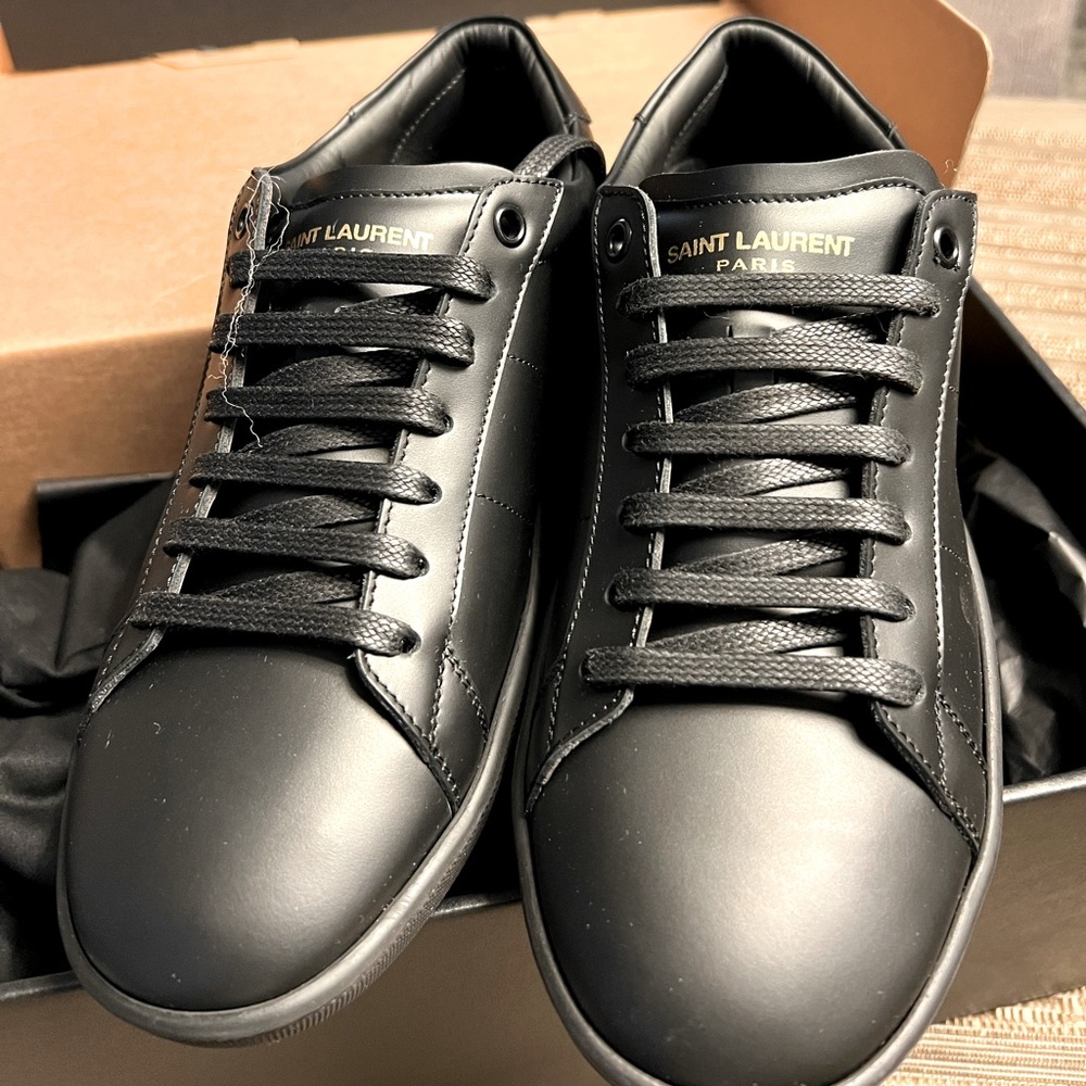 BLACK SAINT LAURENT WOMENS SNEAKERS